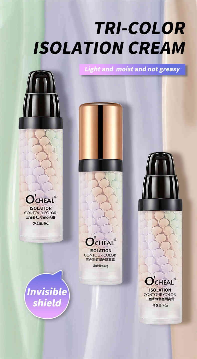 OCHEAL 三色彩虹潤色隔離霜 40g/支 x2 ocheal 三色彩虹潤色隔離霜