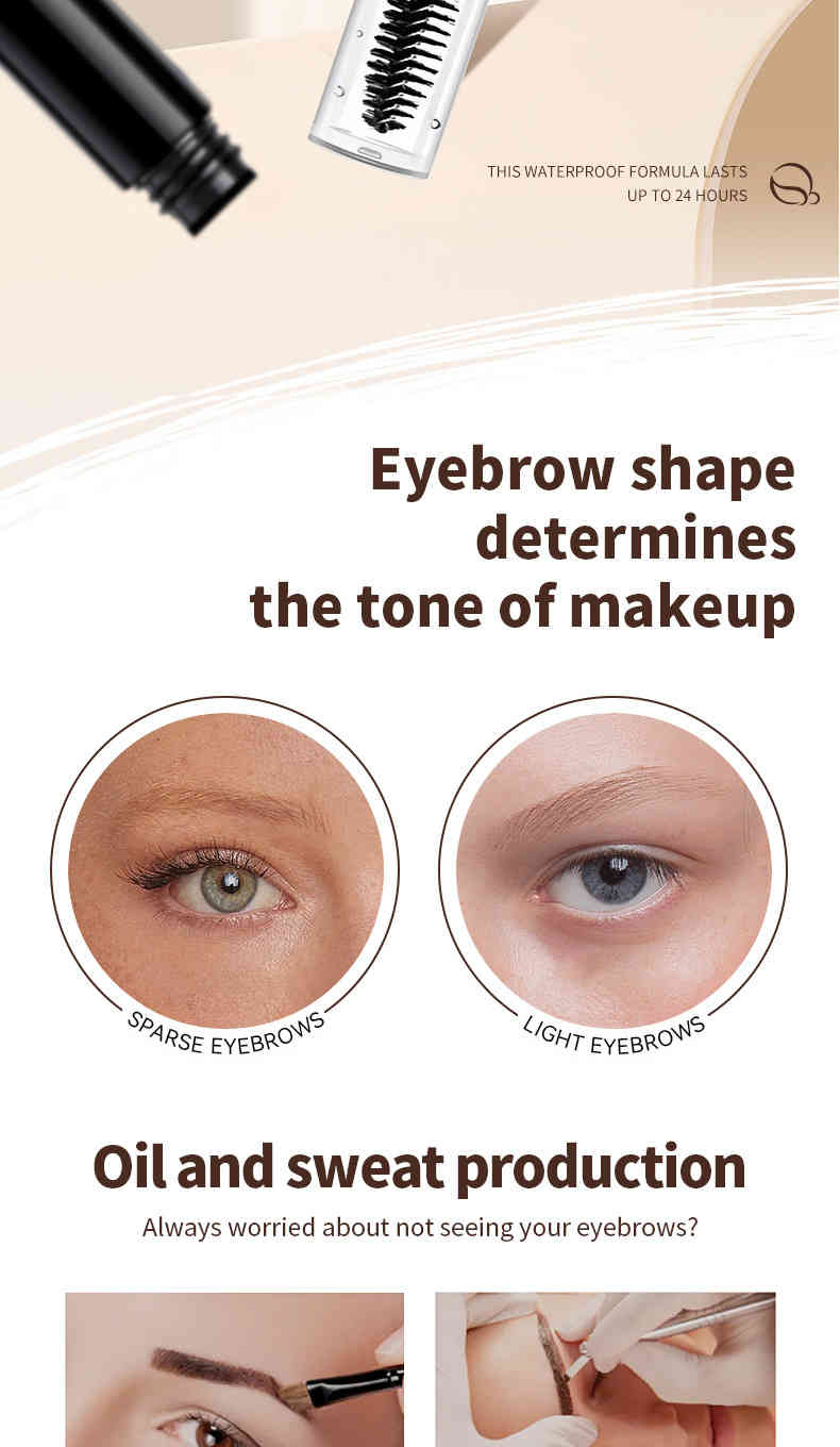 ocheal 欧美雙頭立體塑眉膏