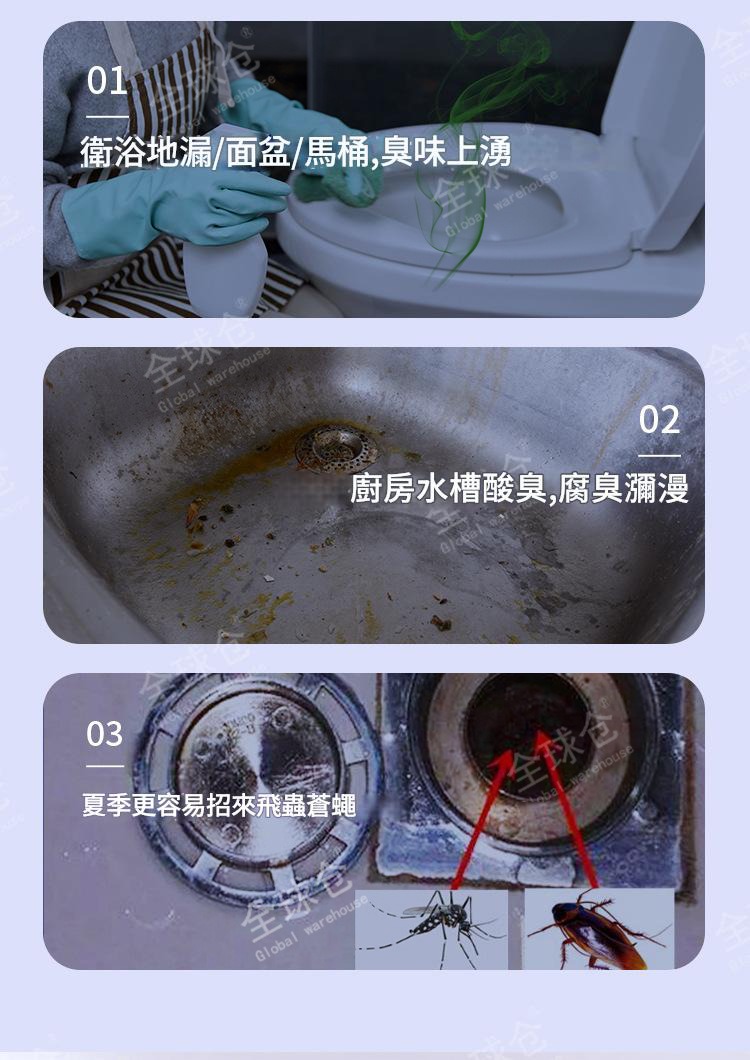 【居家必備】倉管道除臭清潔劑