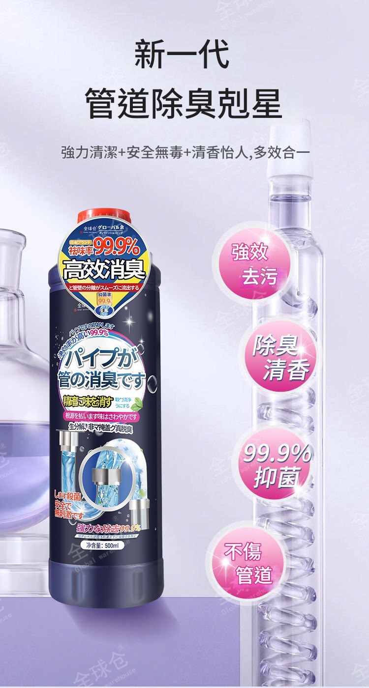 【居家必備】倉管道除臭清潔劑