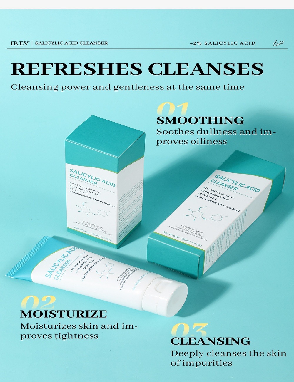 mooyam 水楊酸祛痘洗面乳 100g