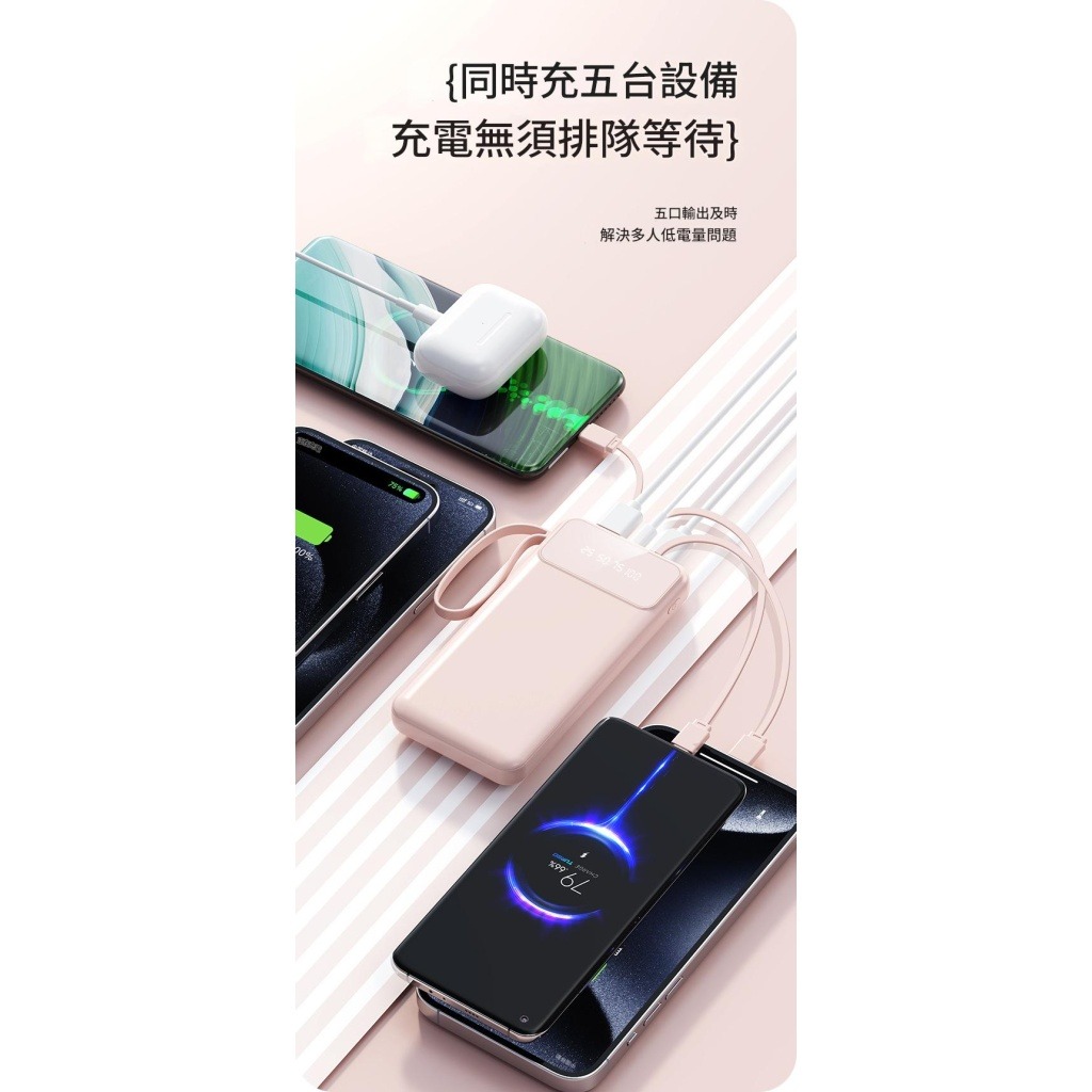 3c認證 20000毫安 超薄pd2.0快充移動電源