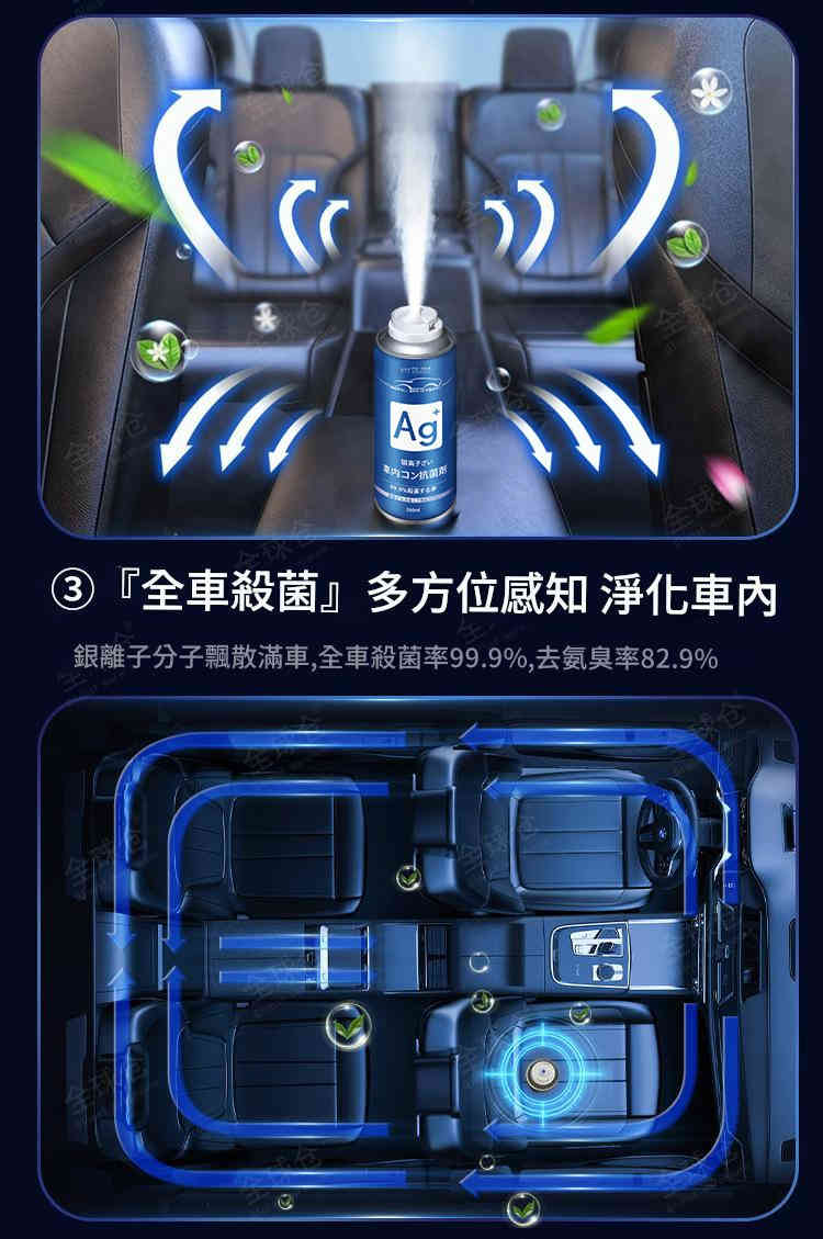 車內空氣救星銀離子除臭殺菌劑