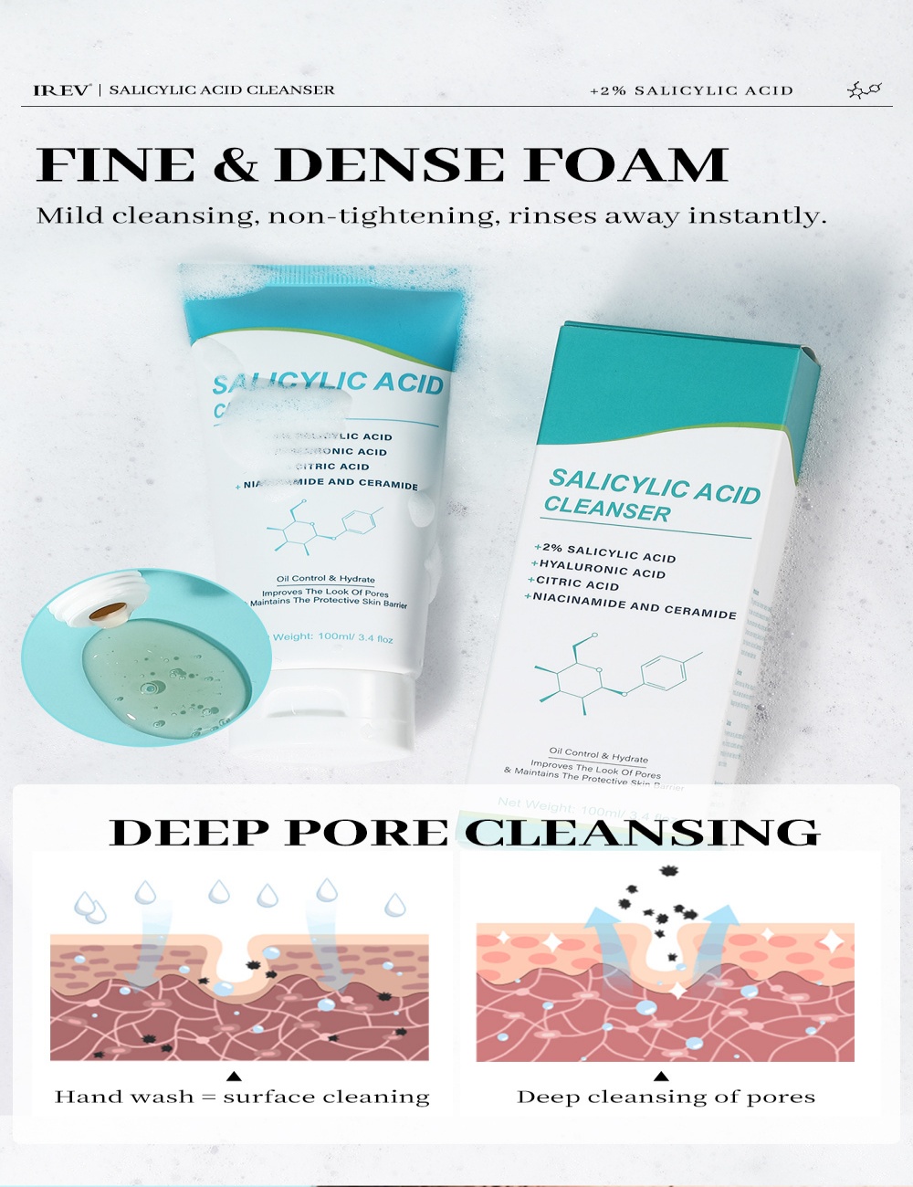 mooyam 水楊酸祛痘洗面乳 100g