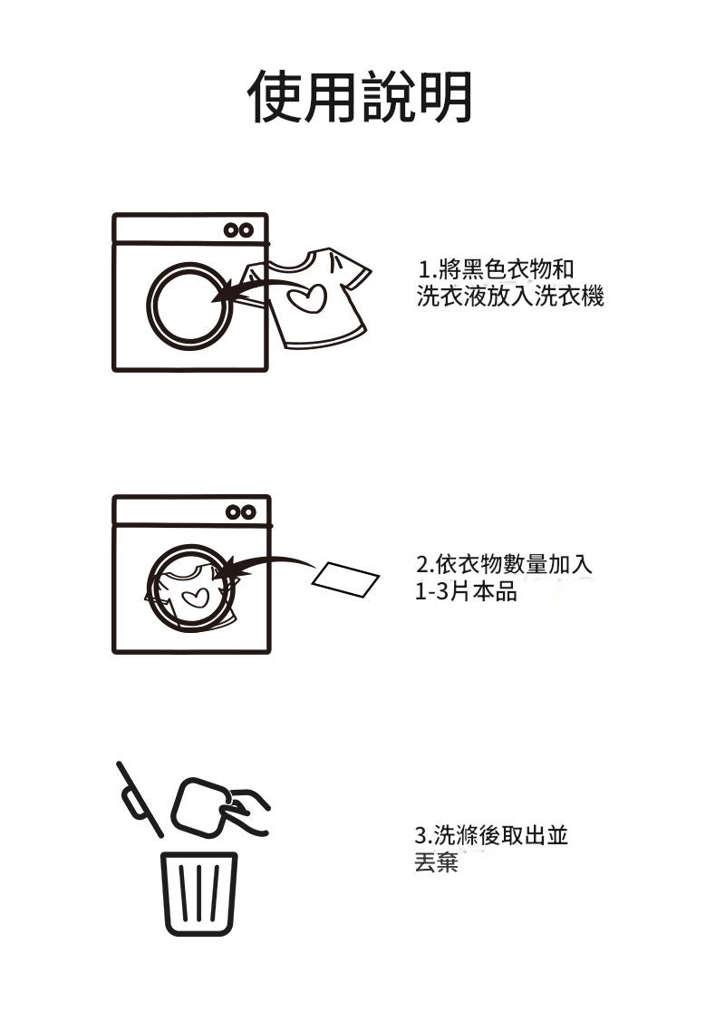 衣物增黑神器護色片