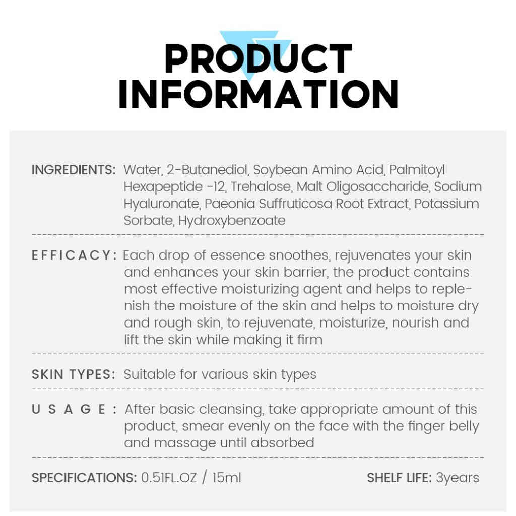 vibrant glamour 玻尿酸臉部精華液 15ml x3