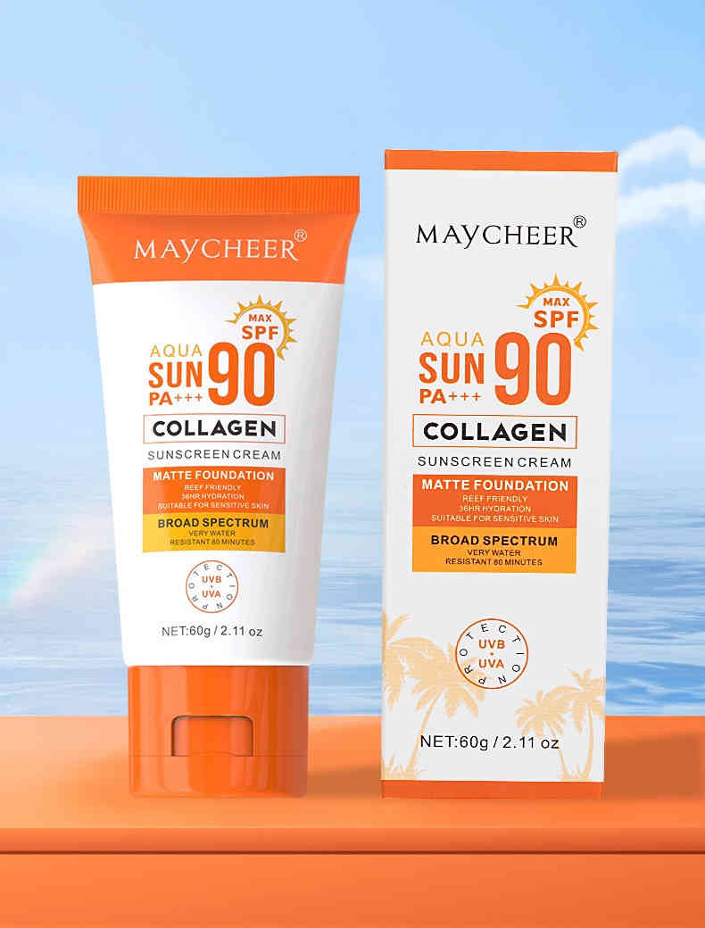 maycheer 膠原蛋白防曬霜 spf90+ 60g/支