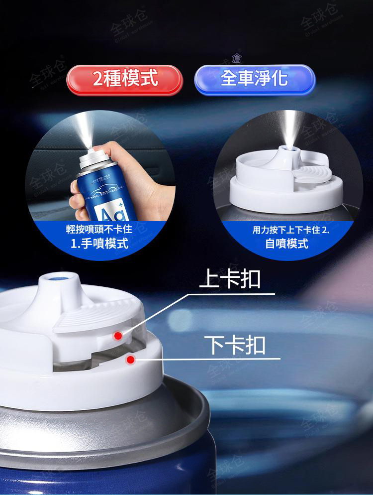 車內空氣救星銀離子除臭殺菌劑