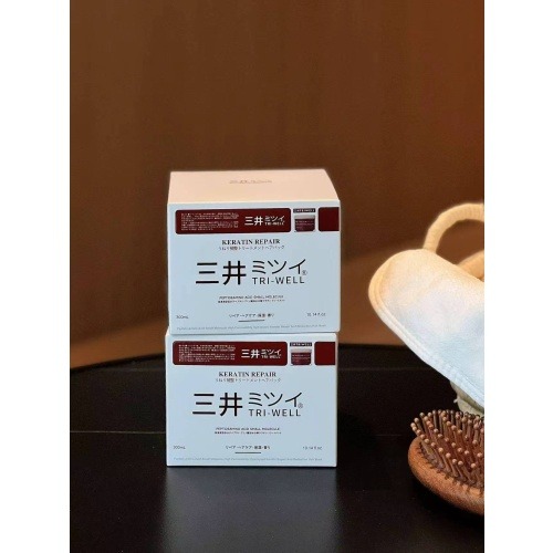 日本進口三井多肽氨基酸小分子高滲透水解角蛋白修護髮膜