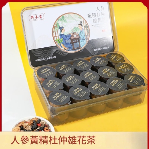 修承堂 人參黃精杜仲雄花茶 15gx15罐/盒