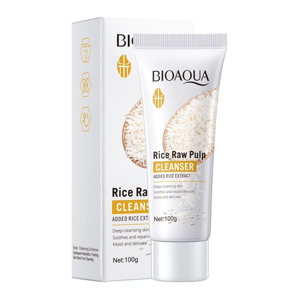 bioaqua 米萃原漿潔面乳 100g/盒