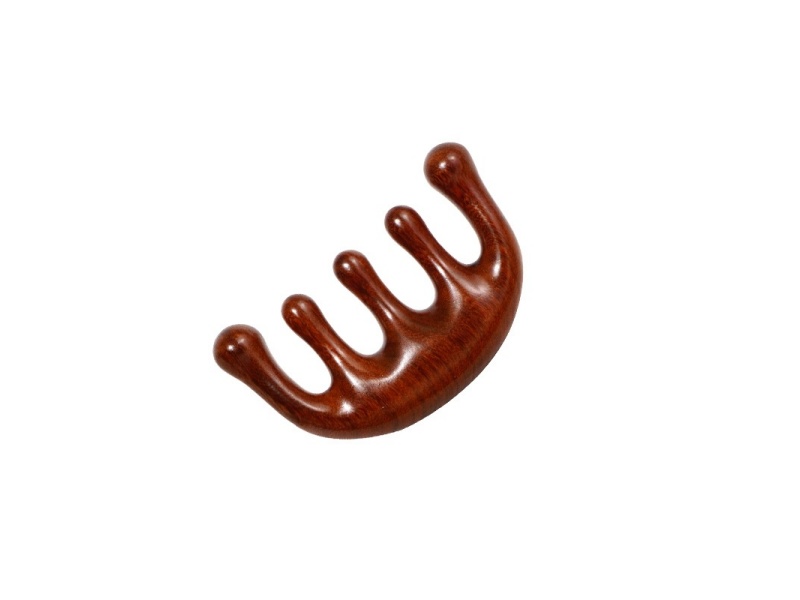 整木手工打磨天然檀木按摩梳 整木手工打磨天然檀木按摩梳