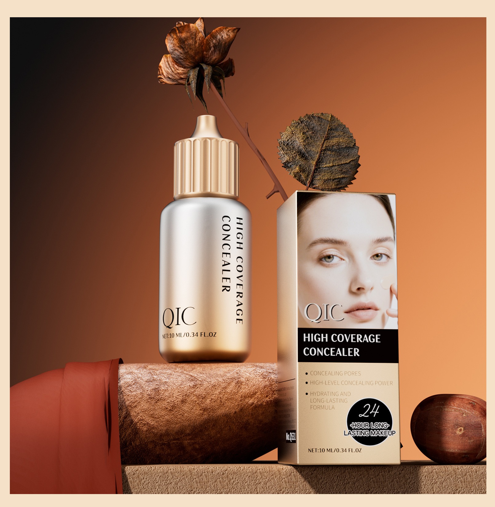 qic 超遮瑕力遮瑕液 10ml/盒