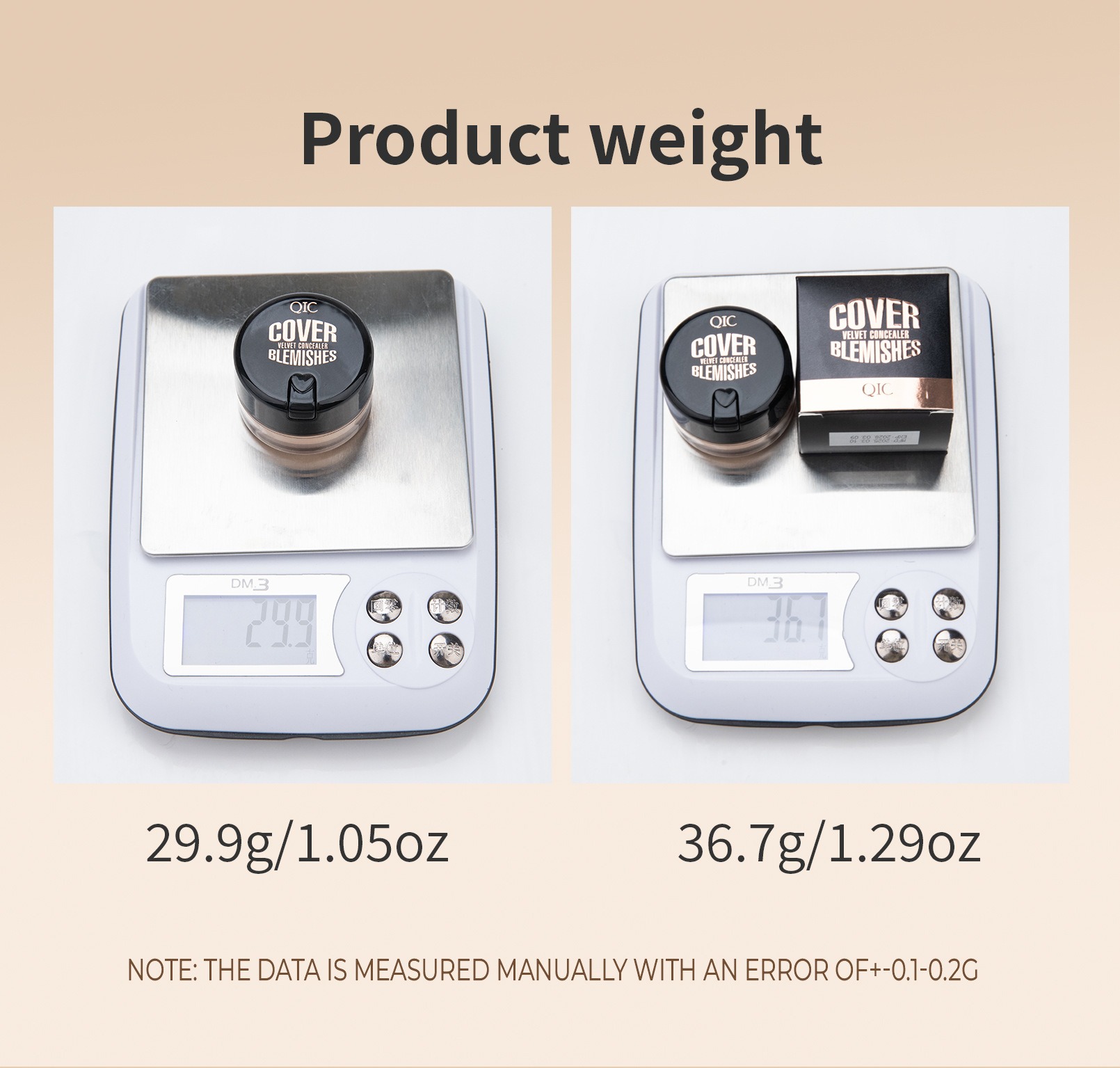 qic 絲絨遮瑕膏 36.7/盒