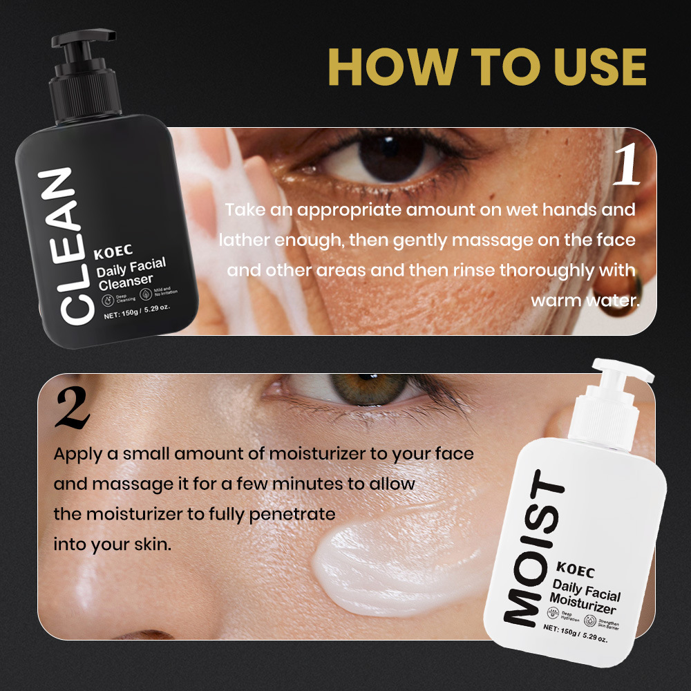 KOEC 每日深層保濕面霜/清潔洗面乳 150g/瓶 koec 每日深層保濕面霜 150g/瓶