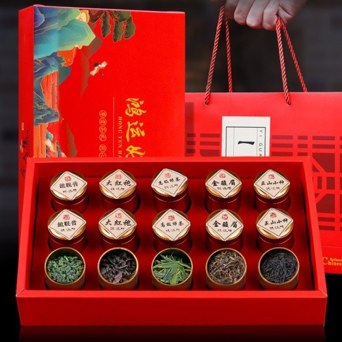 鴻運好禮五大茗茶小罐茶禮盒
