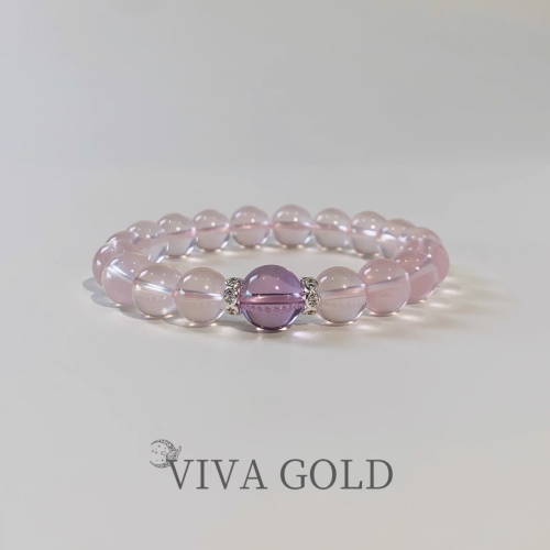 viva goda 女士精緻天然水晶手鏈