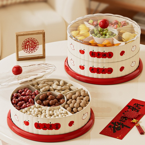 輕奢雅韻 2026旋轉迎新果盤