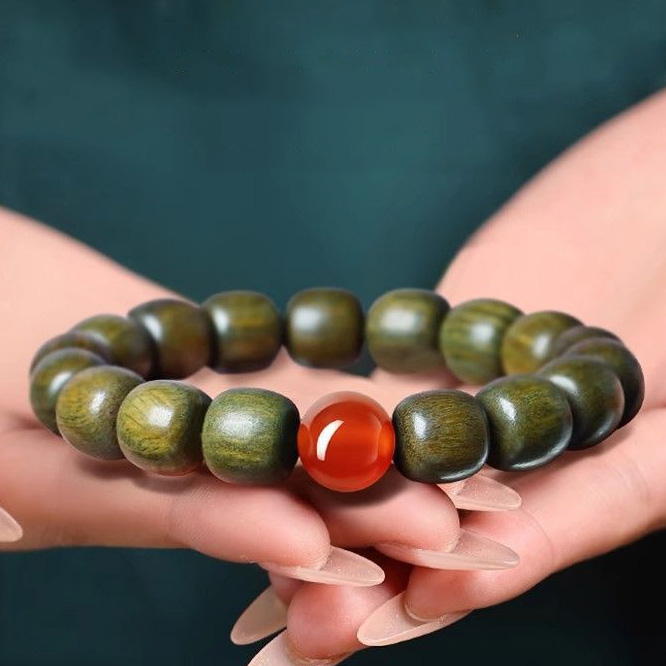 天然綠檀靜心手鍊 天然綠檀靜心手鍊