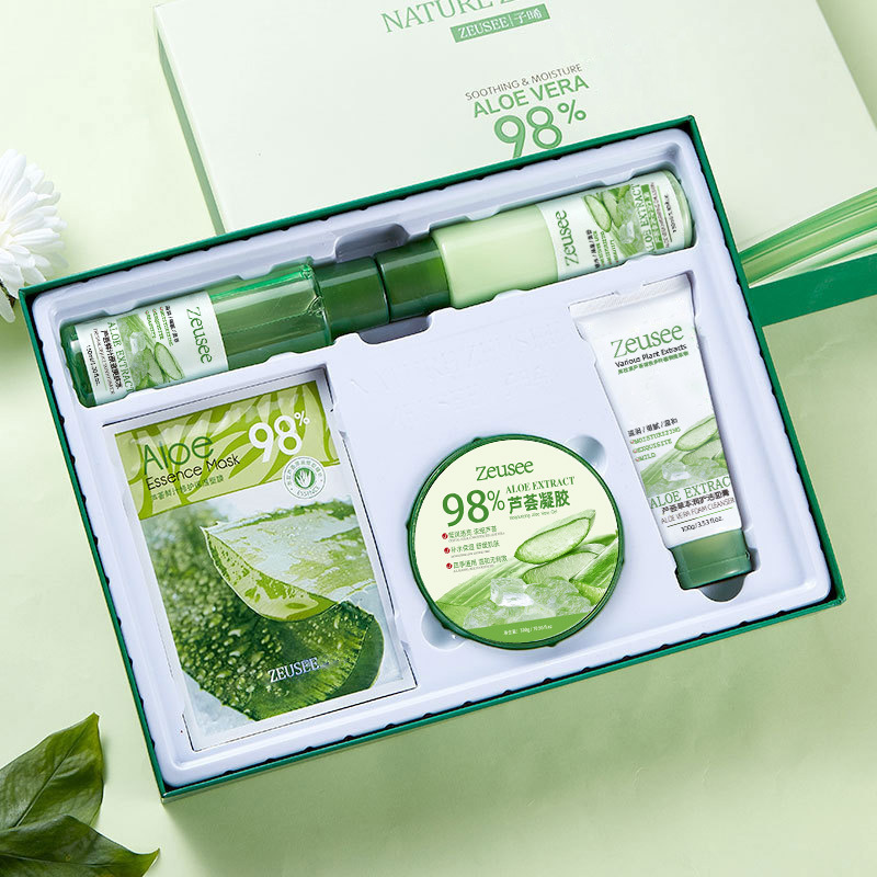 蘆薈舒緩保濕護膚五件套