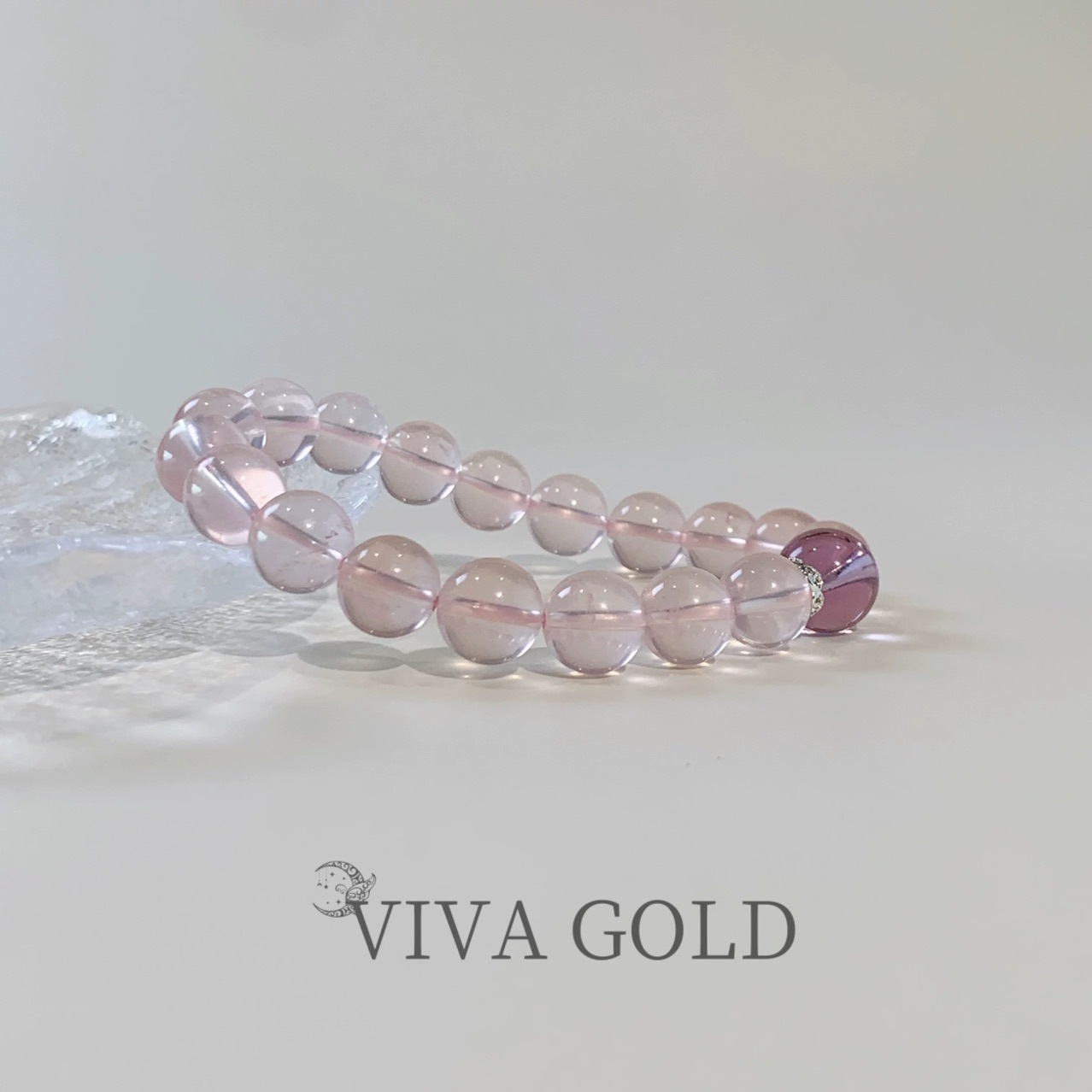 viva goda 女士精緻天然水晶手鏈