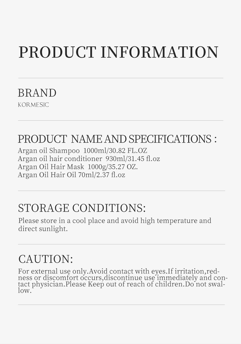 kÖrmesic 摩洛哥堅果油四部曲護理組x2瓶