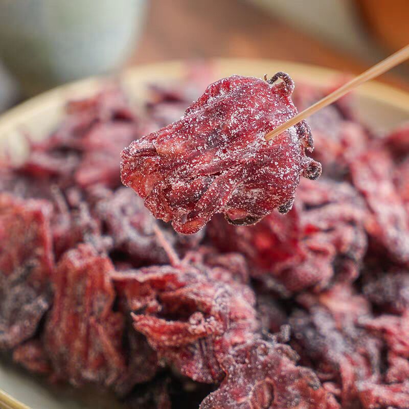大包裝竹鹽洛神花即食果脯酸甜玫瑰茄乾