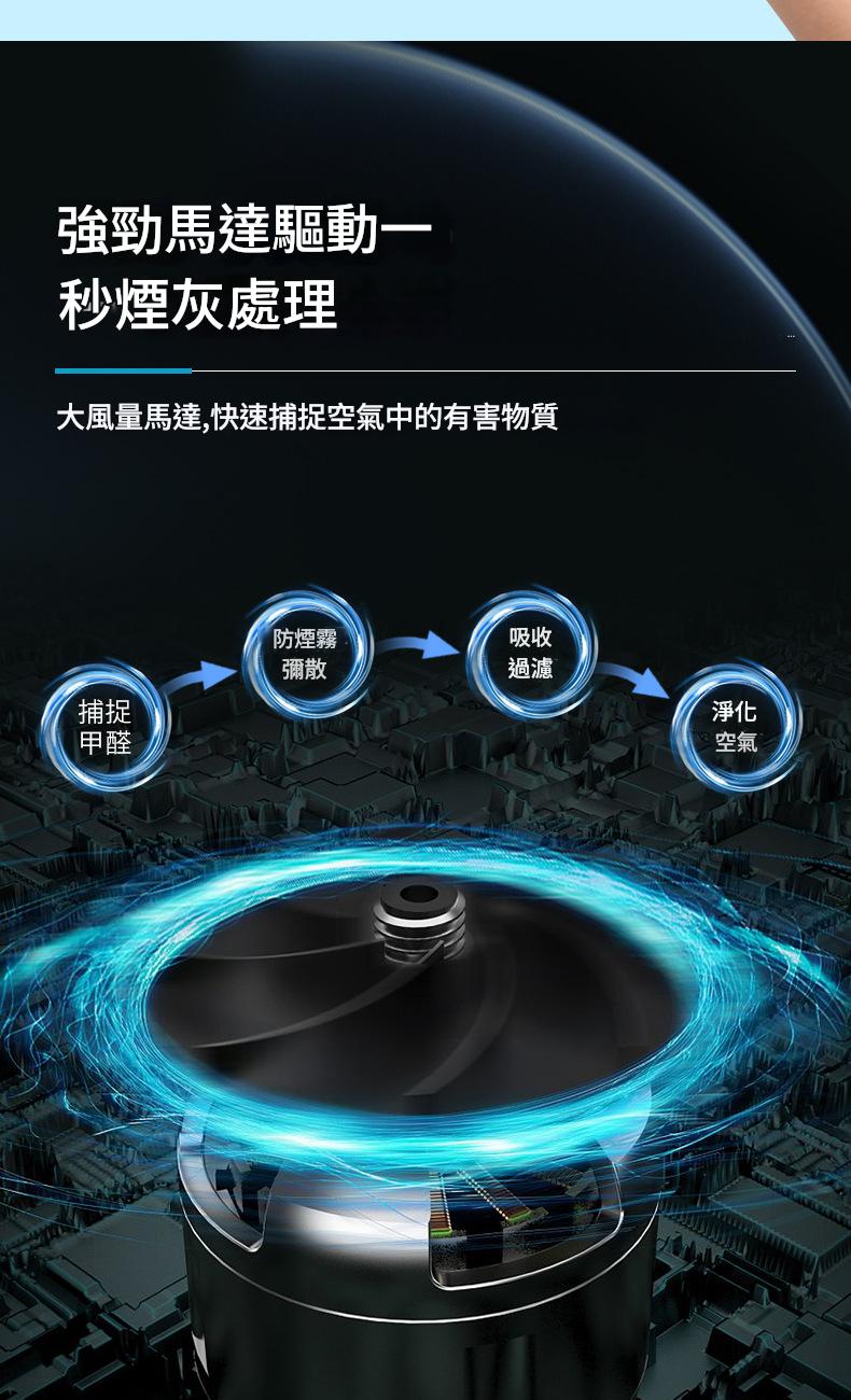 升級強效智慧感應空氣淨化煙灰缸