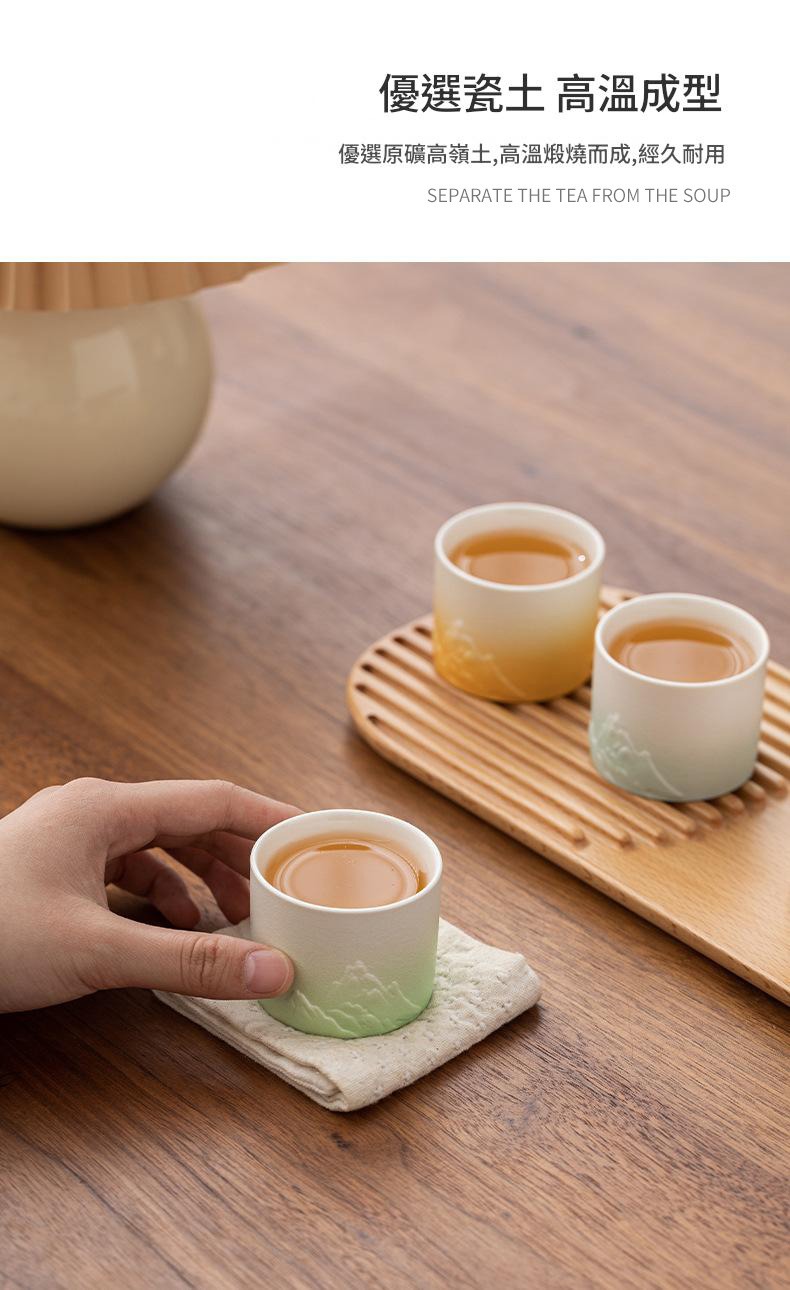 千里江山匠心工藝品茗杯