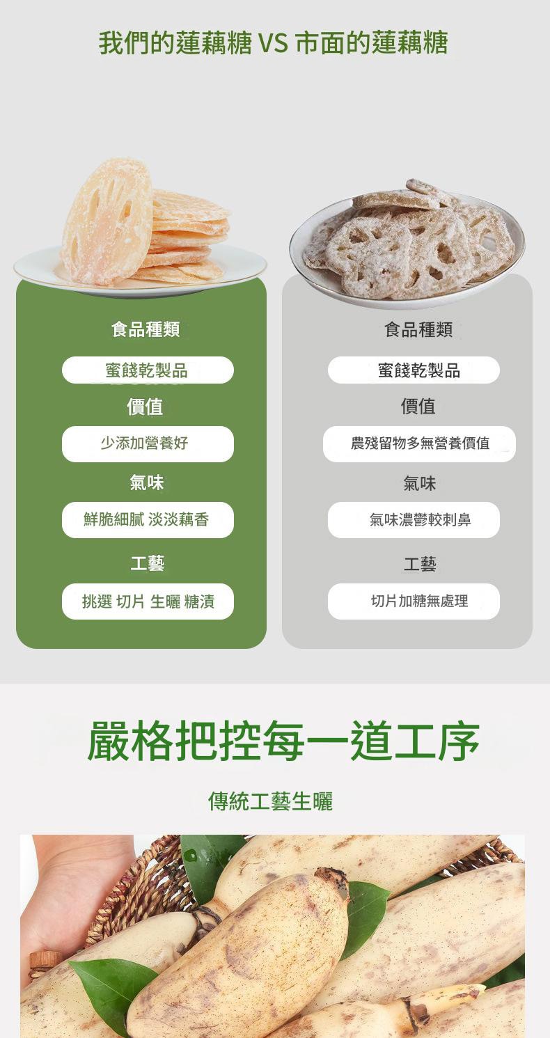 古法生曬手工蓮藕糖