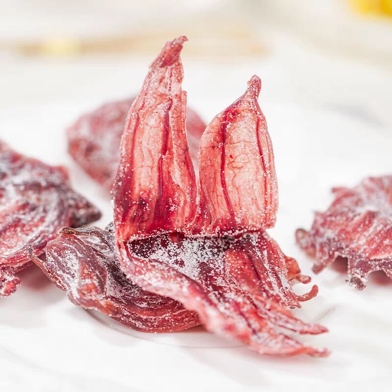 大包裝竹鹽洛神花即食果脯酸甜玫瑰茄乾
