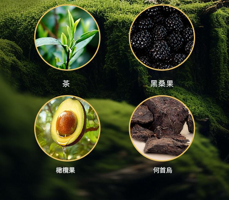 1+2劑天然植物萃取植萃溫和染髮膏