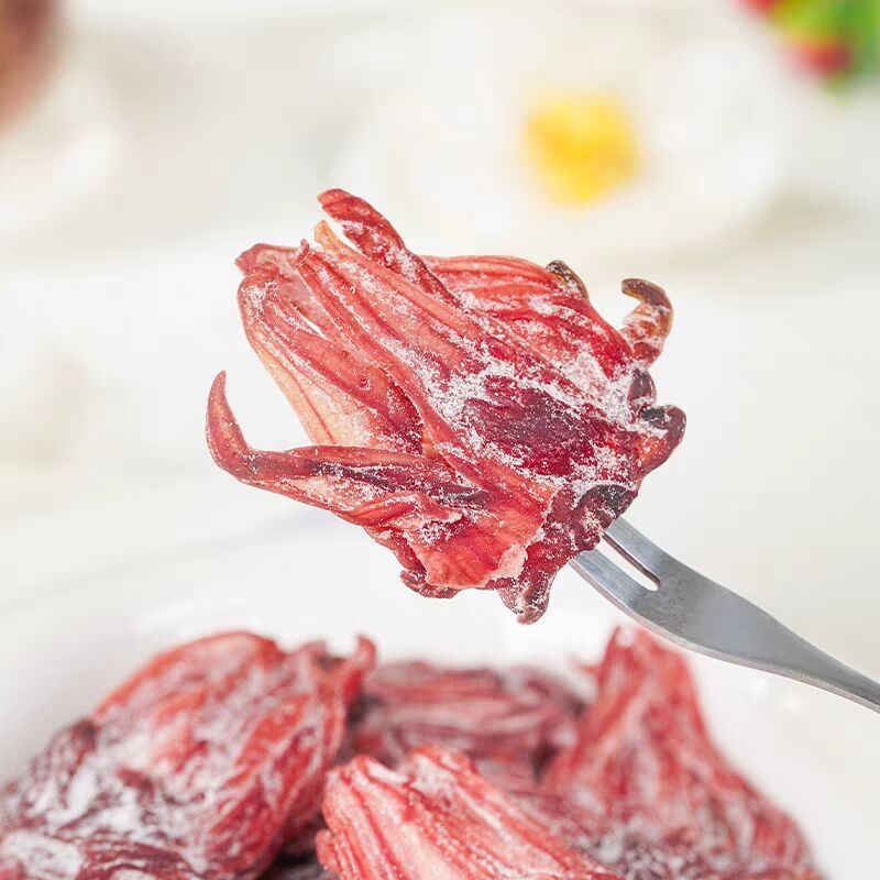 大包裝竹鹽洛神花即食果脯酸甜玫瑰茄乾