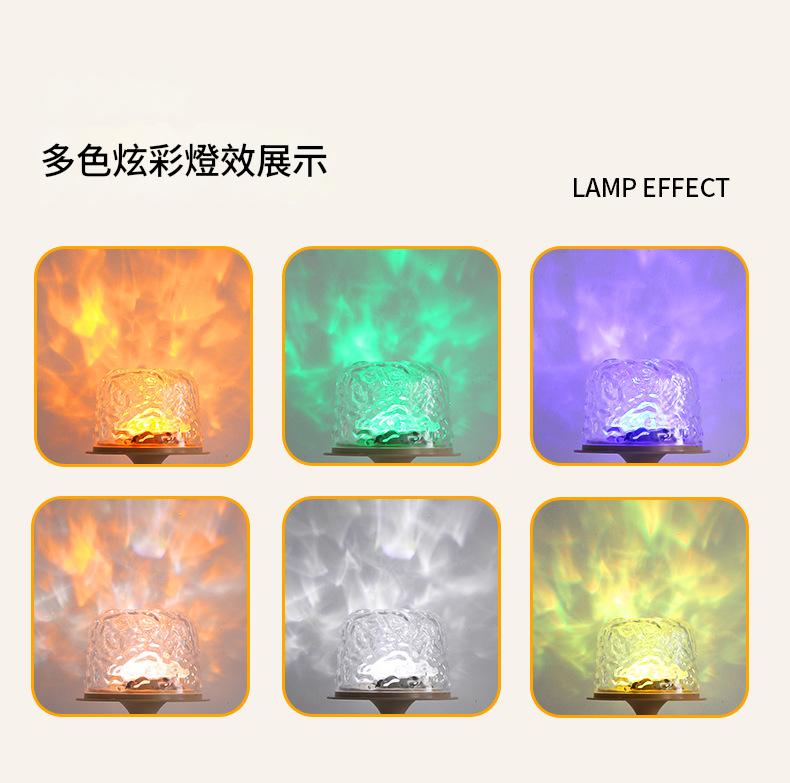 16色調光＋三色溫旋轉水波紋炫彩遙控燈