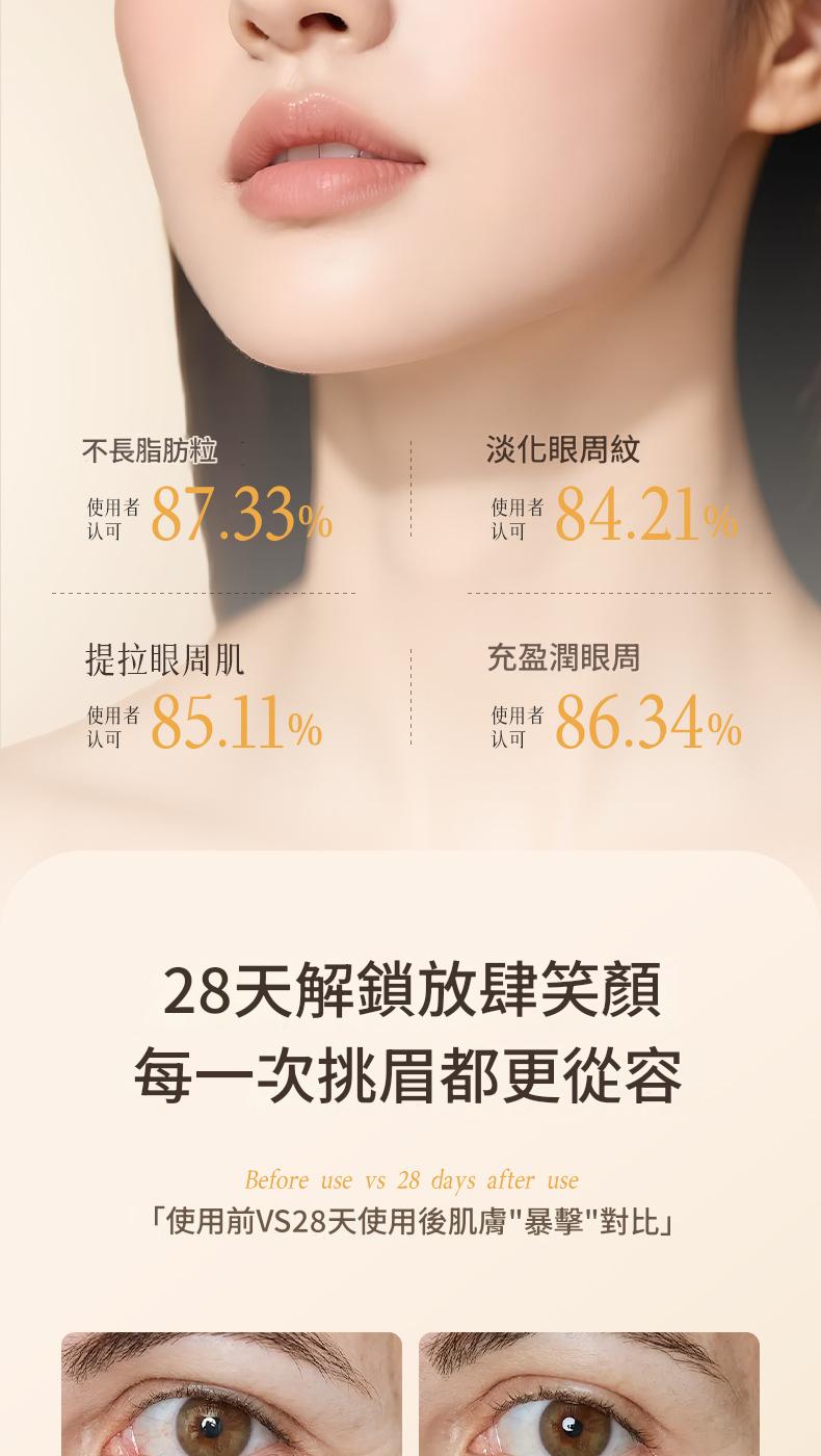 【貝玲美】黃芪淡紋抗皺眼部精華液40ml/瓶x2