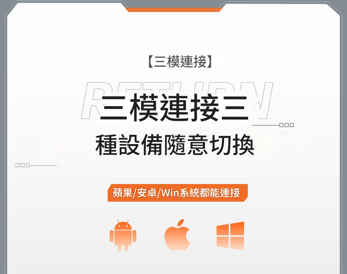 智能靜音無線滑鼠三模藍牙