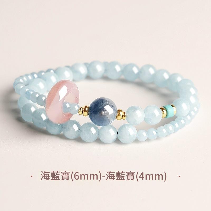 雙圈平安扣水晶系列手串 雙圈平安扣水晶系列手串