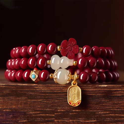 全部商品 高含量天然朱砂新中式風手鍊