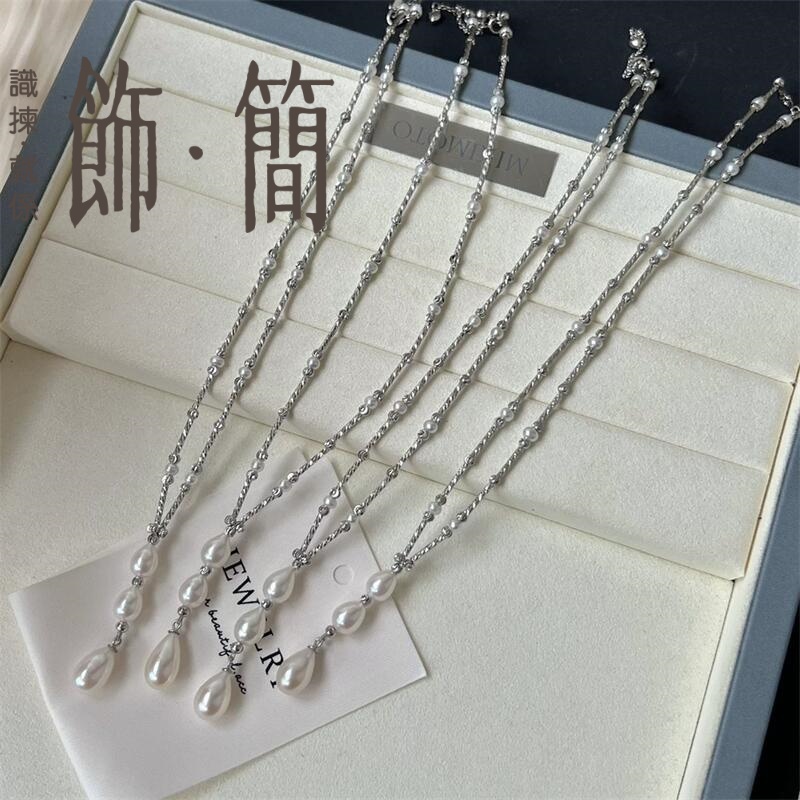 米形淡水珍珠蛇骨項鍊 米形淡水珍珠蛇骨項鍊