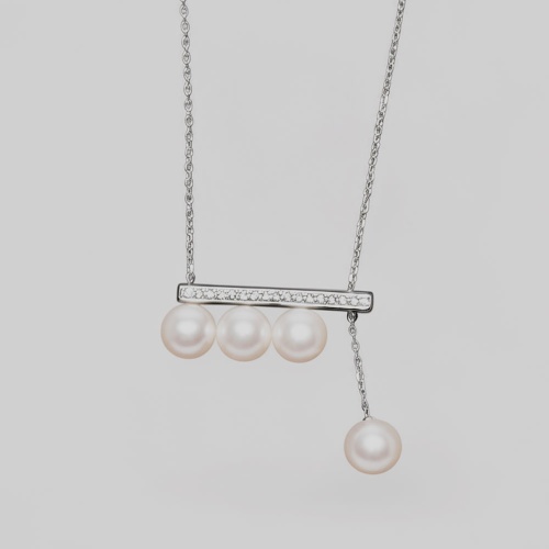 平衡木淡水珍珠項鍊 40+5cm延長鏈