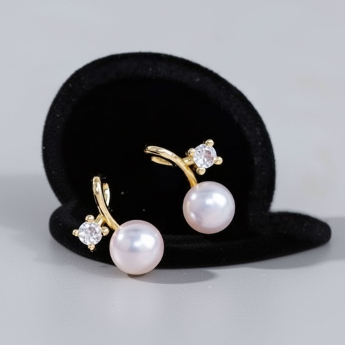 淡水珍珠小巧時尚耳釘（九款可選）