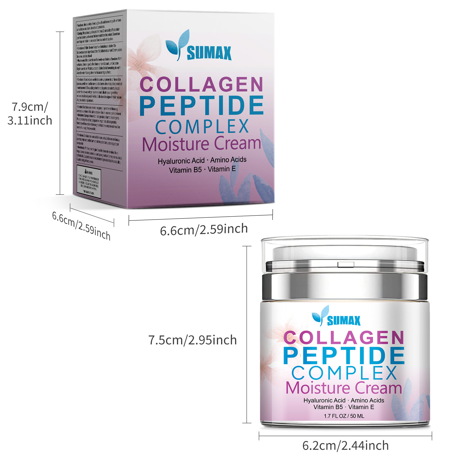 sumax膠原蛋白胜肽複合保濕霜50mlx2瓶 sumax膠原蛋白胜肽複合保濕霜50mlx2瓶