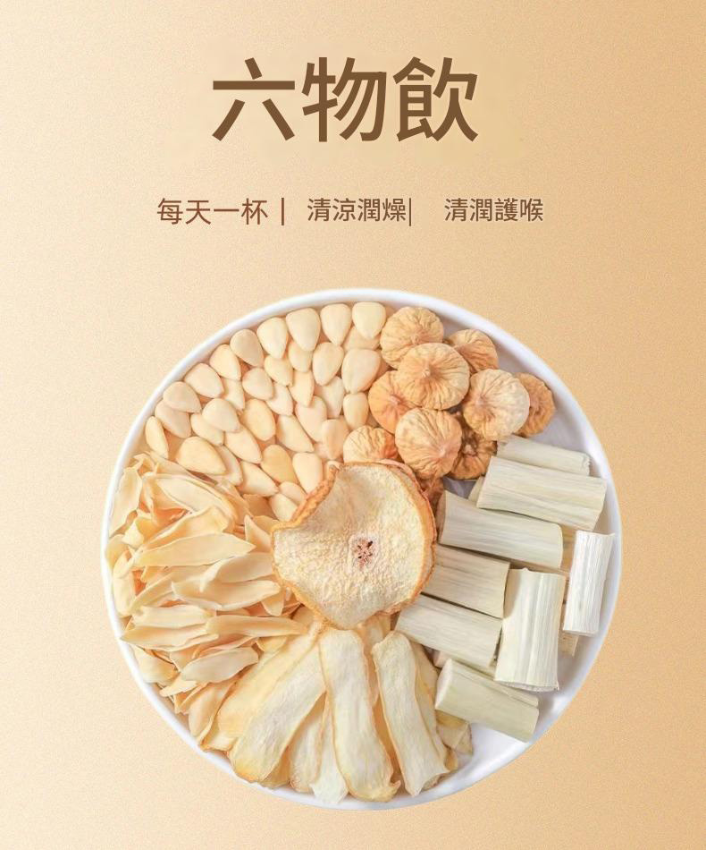 六物飲清潤護喉養生茶包100g/袋（20g×5包）