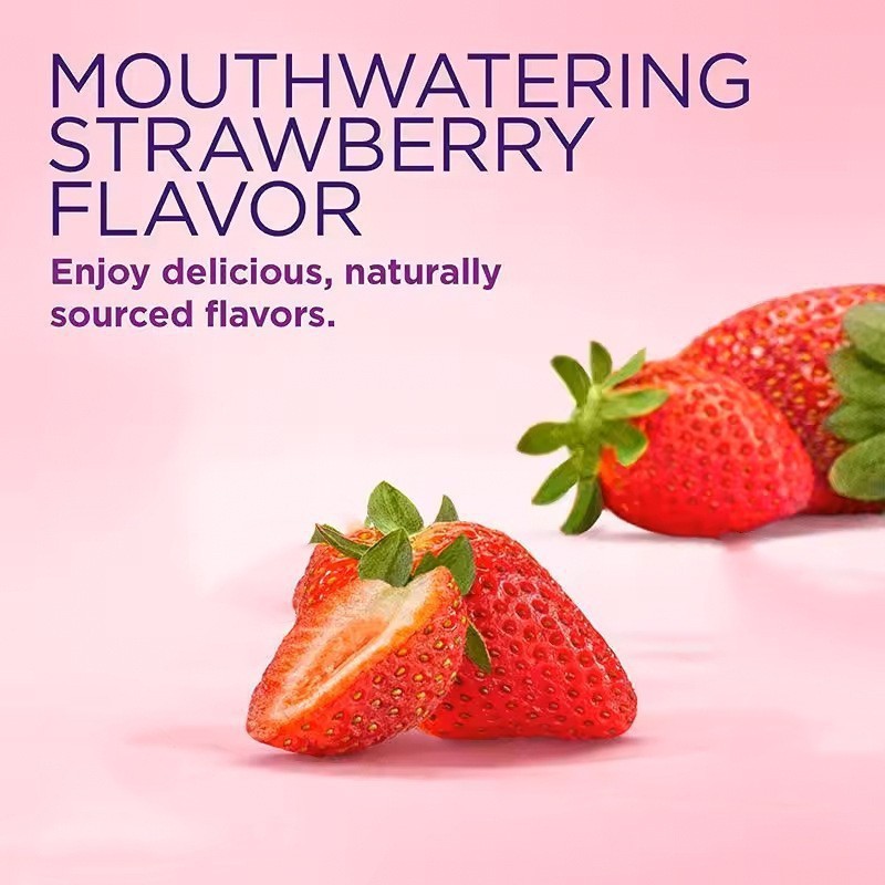 護膚美髮營養草莓生物素軟糖80粒裝