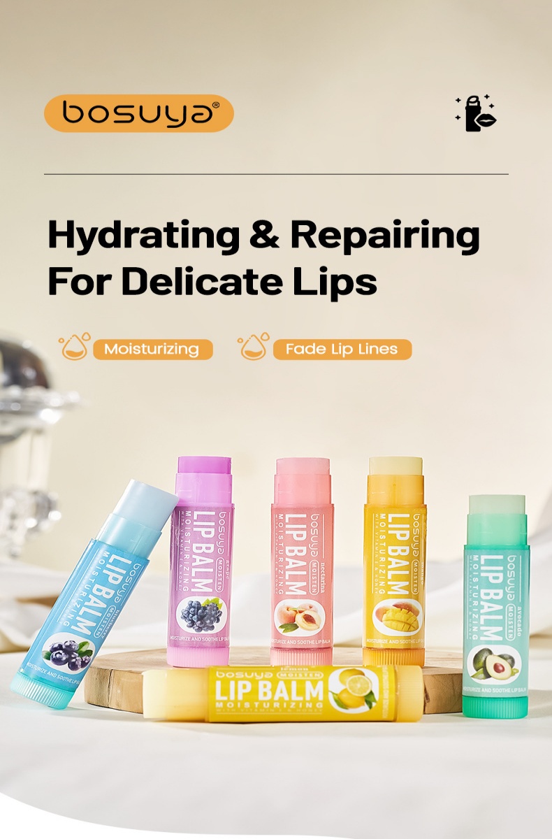 深層保濕滋潤 多口味水果潤唇膏 女款必備