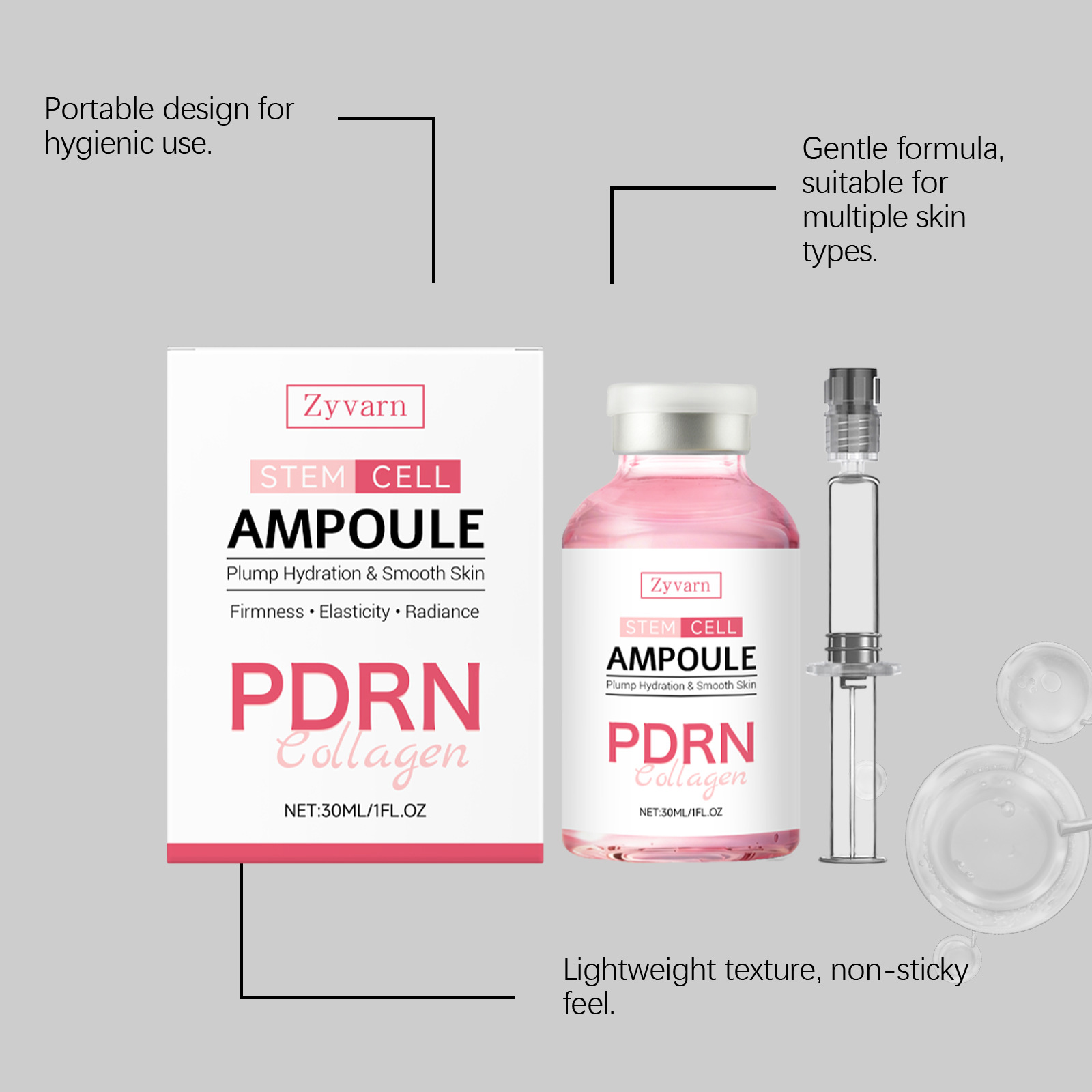 zyvarn 保濕安瓶 舒緩乾燥敏感 一抹水潤 30ml x3