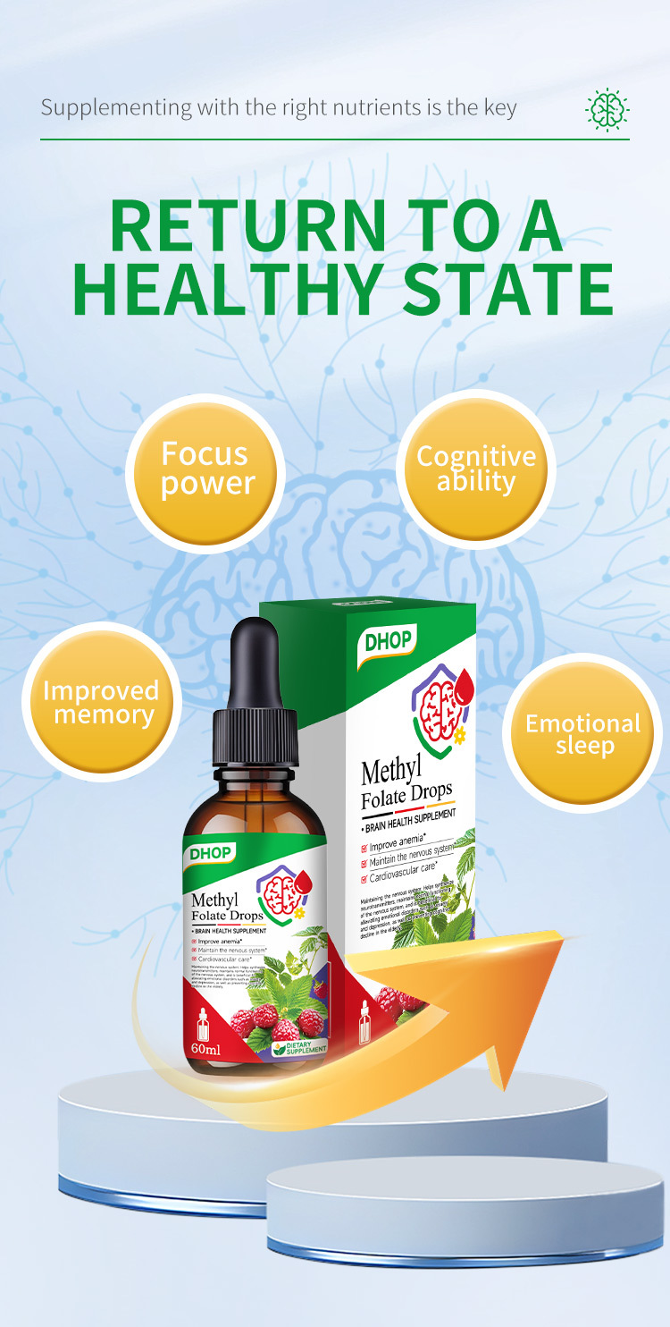 dhop 活性葉酸+b12甲基葉酸滴劑60ml/瓶x2瓶