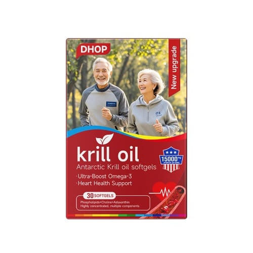 dhop南極磷蝦油心血管健康軟膠囊30粒/盒x2盒