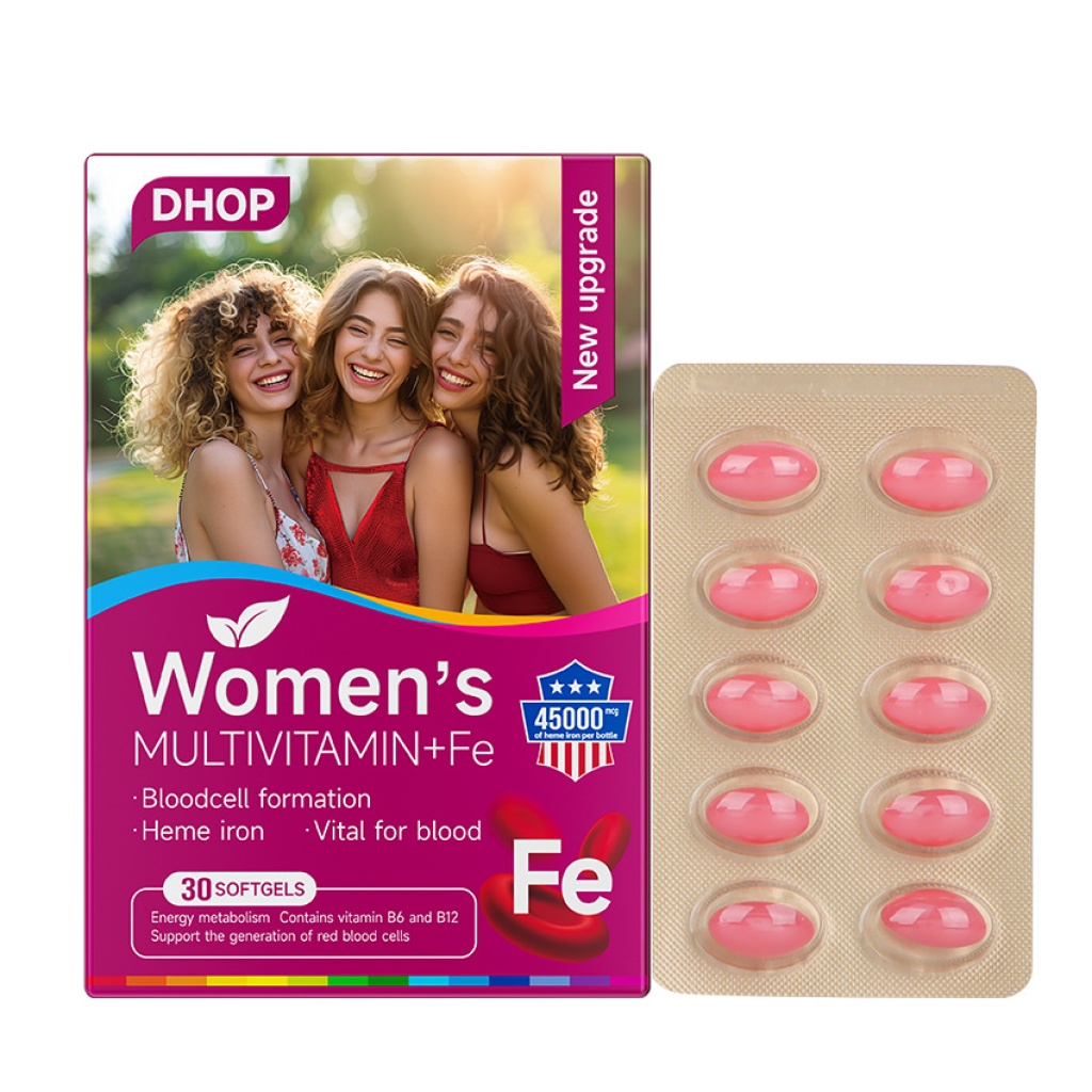 dhop女性綜合維生素+鐵軟膠囊30粒/盒x2盒
