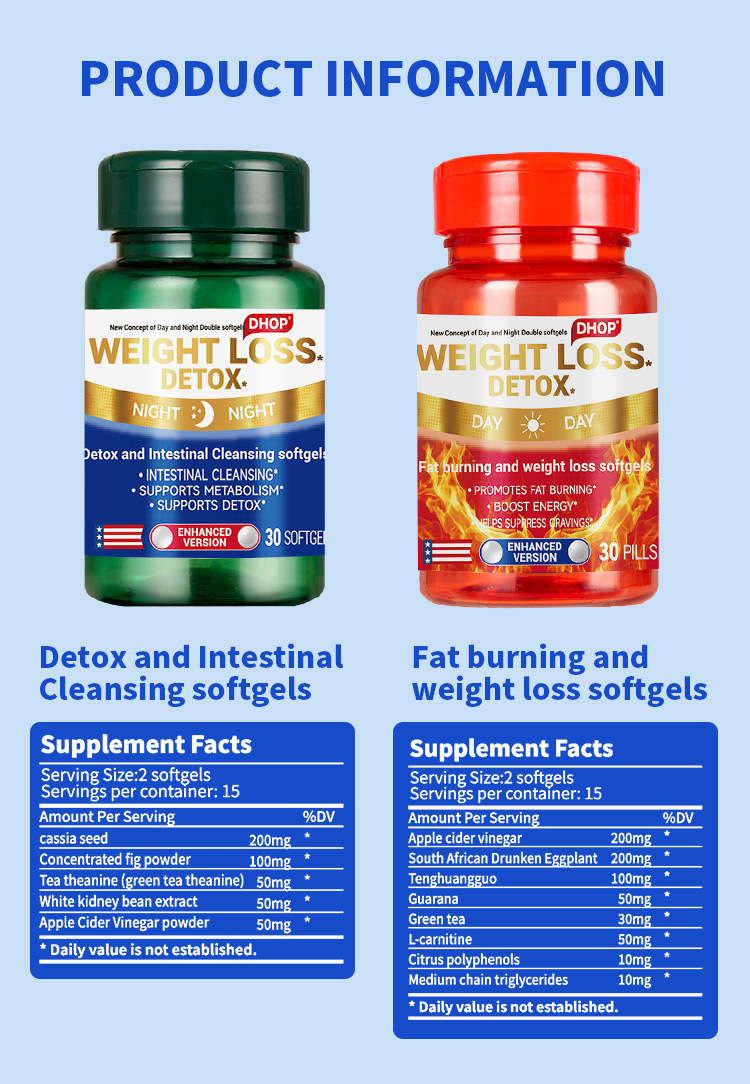 dhop日夜燃脂+排毒雙效體重管理套組60粒/盒x2盒